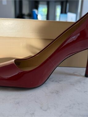 MICHAEL Michael Kors Glossy Wine Red Patent Pump